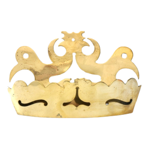 19th-Century English Victorian Crown Wall Pocket