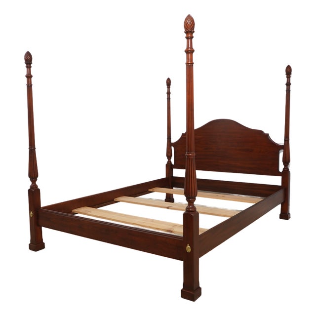 Henkel Harris Model 160 Cherry Queen Size Poster Bed For Sale