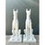 Sculpted with remarkable realism and monumental scale, this pair of vintage solid cast cement Great Dane statues captures...