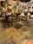 The pair of Jansen Design steel and brass side tables are classic style table that create a polished look in any home....