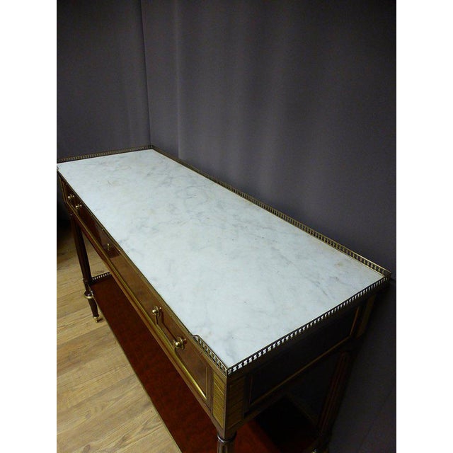 Louis XVI Console Table in Mahogany For Sale - Image 4 of 13