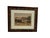 Cabin Mid-Century Style Rustic Cabin Original Watercolor With Inlaid Burl Frame For Sale - Image 3 of 5
