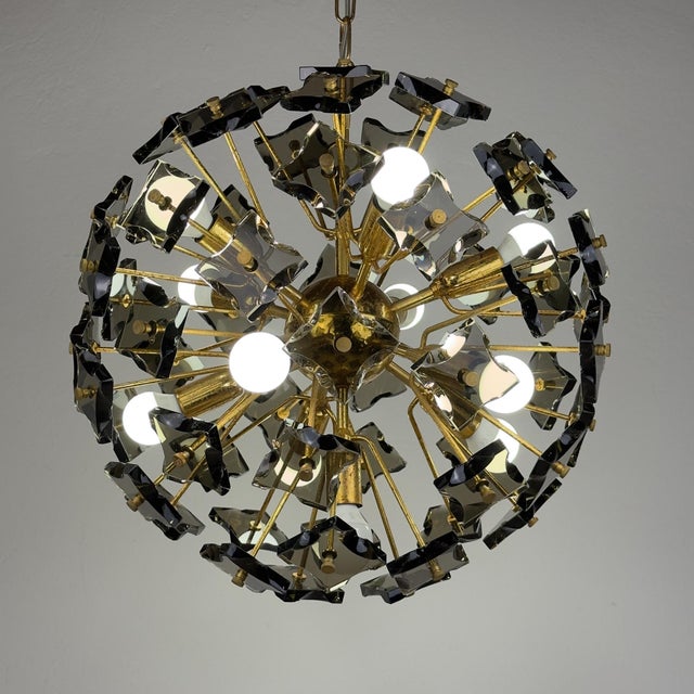 Mid-Century Sputnik Chandelier from Fontana Arte, Italy 1970s For Sale - Image 14 of 18