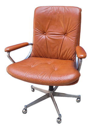 Leather Office Chair by Ring Mekanikk, Norway, 1960s