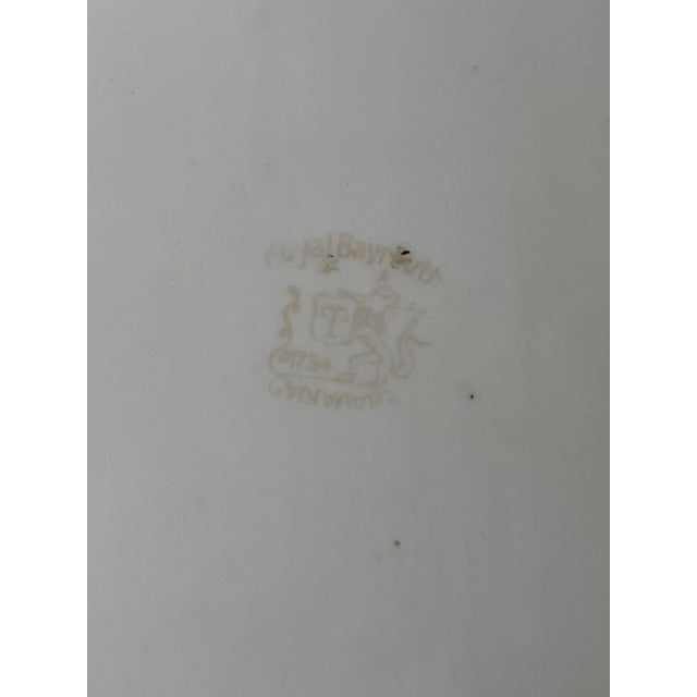 1900s Antique Royal Bayreuth Bavarian Hand Painted Roses Dresser Vanity Tray For Sale - Image 9 of 11