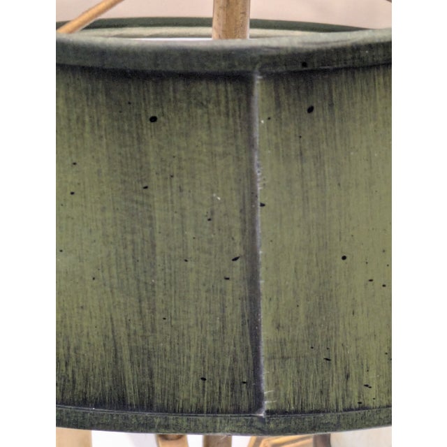 French Style Bouillette Bouillot Lamp With Green Shade Desk Lamp Circa 1950s For Sale - Image 9 of 11