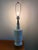 Mid-Century Modern Vintage Mid-Century Danish Modern White Fluted Ceramic & Teak Table Lamp For Sale - Image 3 of 11
