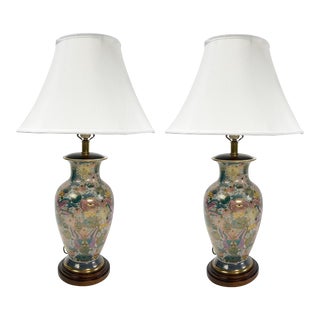 Vintage Frederick Cooper Chinoiserie Style Table Lamps, a Pair For Sale
