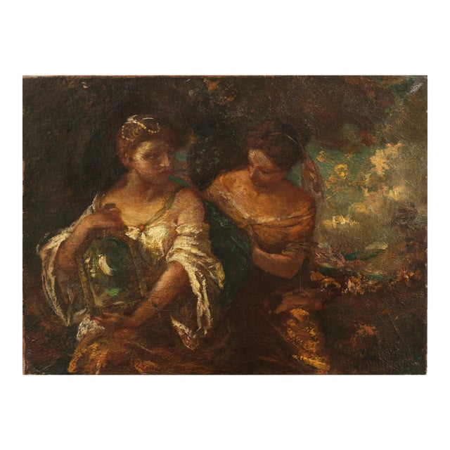 'Women Gathering Garlands' by Frederick Ballard Williams, 1906, Paris, Cooper Union, Metropolitan Museum, National Academy of Design, National Gallery For Sale