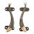 Green Brass Fish Handles - a Pair For Sale