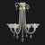 Vintage Blown Glass Chandelier, 1940s For Sale - Image 3 of 16