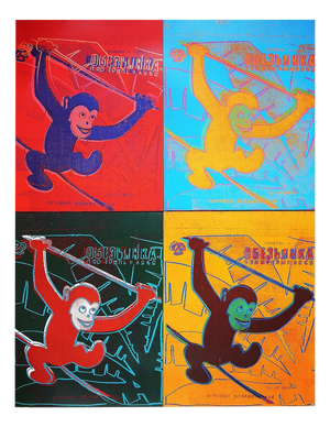 Andy Warhol, Four Monkeys, Print