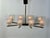 Mid-Century Modern Vintage Glass and Metal Chandelier, 1960s For Sale - Image 3 of 12
