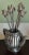 Vintage Fork Set Pewter Embellished With Tea Pot Shape 6 Forks With Holder (Rare Find) For Sale - Image 9 of 9