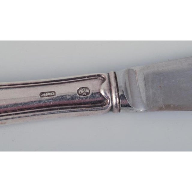Knives in Silver by Hans Hansen for Cohr, 1960s, Set of 5 For Sale - Image 3 of 10