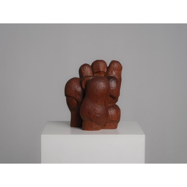 Abstract Carved Wood Sculpture, 1980s, Wood For Sale - Image 4 of 9