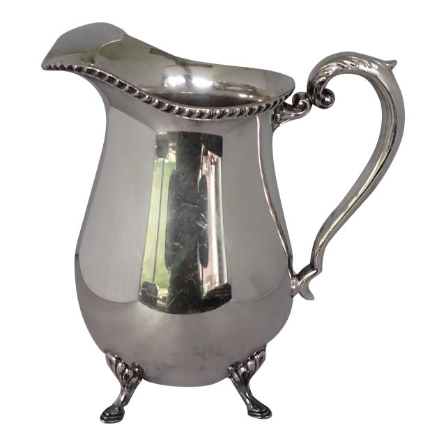 Elegant Silver Plate Water Pitcher Chairish