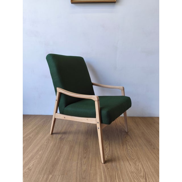Vintage Lounge Chair by J. Jiroutek, Czechoslovakia, 1960s For Sale - Image 6 of 18