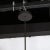 1950s Pair of Mid-Century Modern Chandeliers in Frosted Glass, Black Enamel & Chrome For Sale - Image 5 of 12