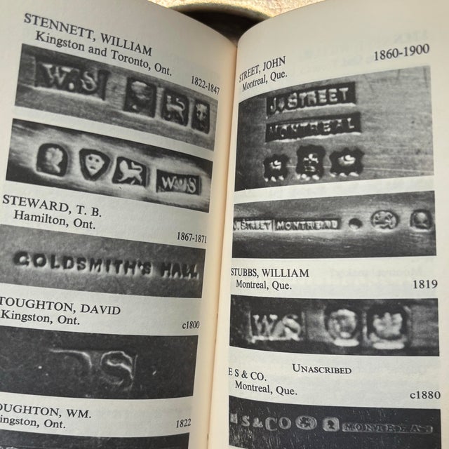 Vintage 1968 "Guide to Marks on Early Canadian Silver" Book For Sale In Columbus - Image 6 of 10