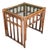 Vintage Organic Modern Rattan and Bamboo End Table For Sale
