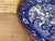 Ceramic Vintage Large Blue & White Platter For Sale - Image 7 of 13