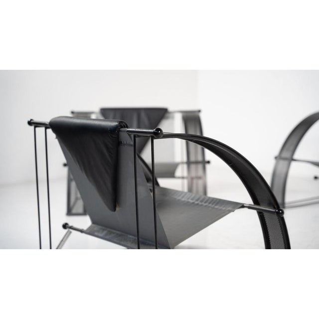 Seating Set in the style of Mario Botta, Italy, 1980s, Set of 4 For Sale - Image 16 of 17