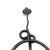 2020s Hand-Forged Wrought Iron Towel Ring (Botanical Leaf Motif) Statement Bathroom Hardware For Sale - Image 5 of 6