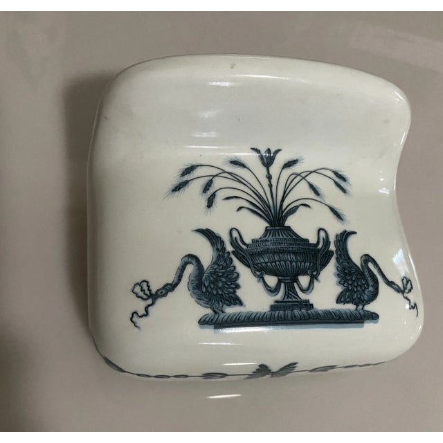 Sherle Wagner Hand Painted Paris France Lamballe Swan Empire Toilet Paper Holder For Sale - Image 4 of 6