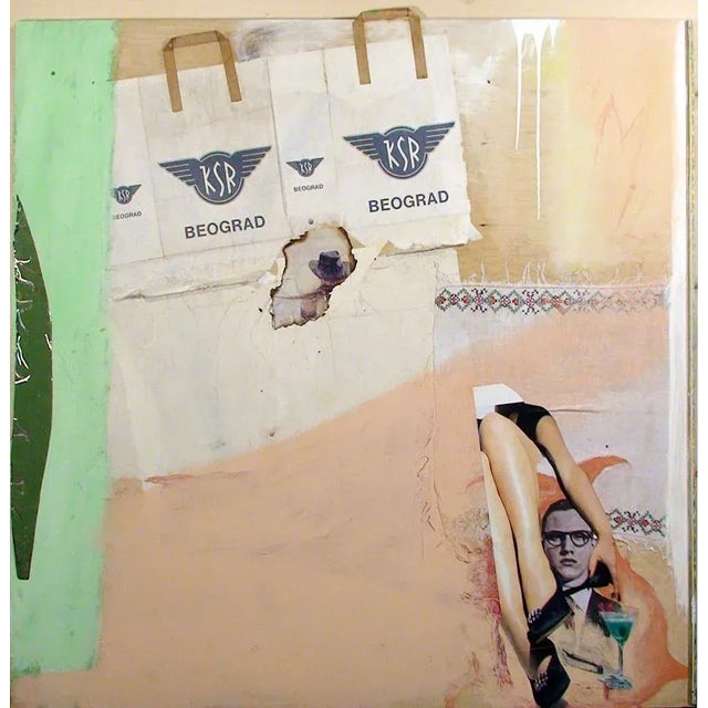 Peter Hofmann Gir, Beograd, 2009, Collage & Sheet Iron on Wood, in Flawless conditions. Designed from 2000 This piece has...