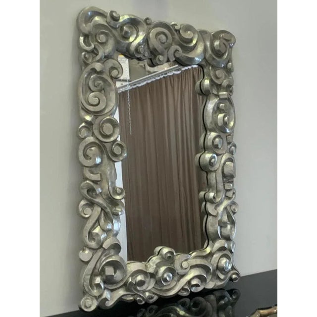 Baroque Modern Baroque Resin Mirror, 1990s For Sale - Image 3 of 8