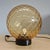 Amber Murano Glass Sphere Lamp in the style of Balloton Venini, 1970s For Sale - Image 10 of 15