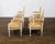 Set of Four French Louis XVI Style 1900s Oval Back Painted and Carved Armchairs For Sale - Image 12 of 12