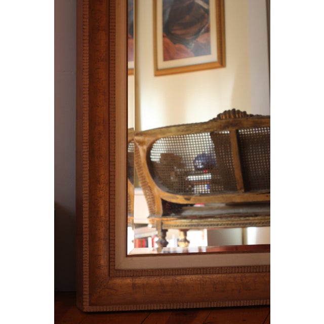 Mid 20th Century Gold Leaf Floor Mirror For Sale - Image 9 of 11