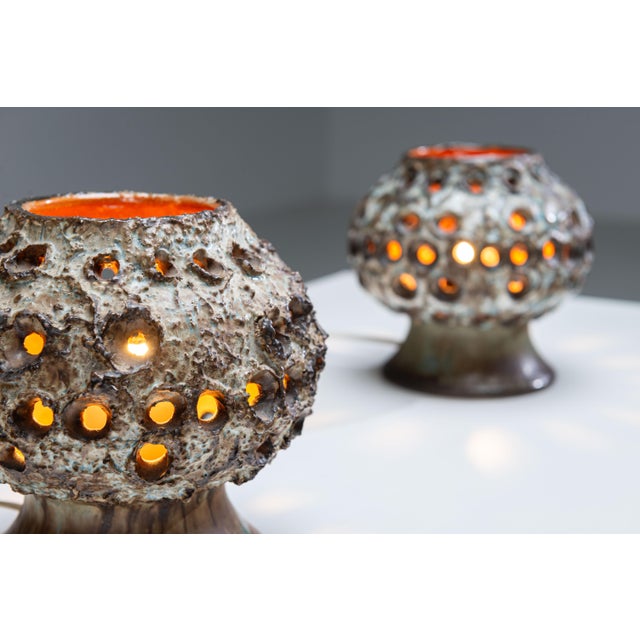 Ceramic Table Lamps by Bruno Karlsson for EGO Stengods Atelje, 1960s, Set of 2 For Sale - Image 12 of 18