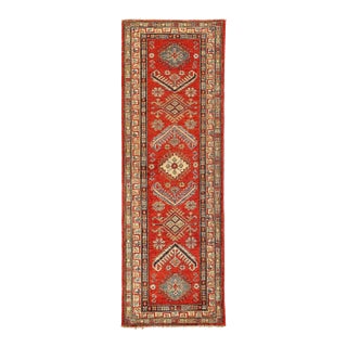 Pasargad DC Fine Hand Knotted Kazak Runner Rug For Sale