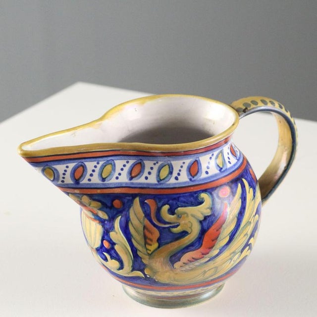 Alberto Rubboli Gualdo Tadino Maiolica Pourer For Sale - Image 3 of 9