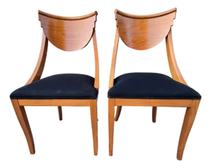 Italian Maple Deco Dining Chairs