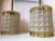 Mid-Century Glass & Brass Dual Pendant Lamp from Orrefors, 1960s For Sale - Image 6 of 8