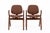 Thonet Pair Mid Century Brown Plywood Arm Chairs by Joe Atkinson for Thonet For Sale - Image 4 of 12