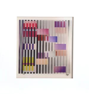 Color and Space, Yaacov Agam Agamograph, Signed and Numbered in Ink