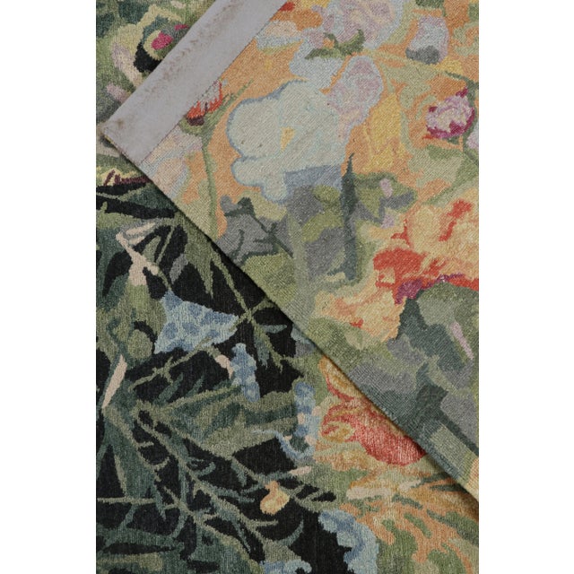 Textile 2010s Rug & Kilim’s Contemporary Botanical Rug in Multicolor Floral Pattern For Sale - Image 7 of 8