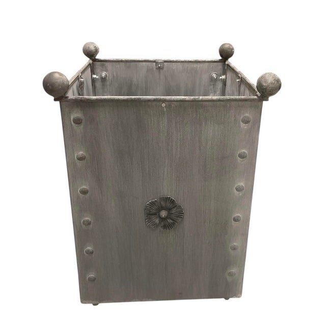 this handsome, recently crafted tapered planter. Constructed from high-gauge steel, this piece features a sophisticated...