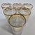 Gold Hollywood Regency Gold and Frost Tumblers- Set of Six For Sale - Image 8 of 16