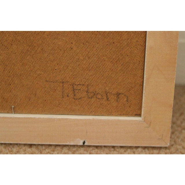 Thomas Eborn, No. 10 Hus III, 1960s, Oil on Panel, Framed For Sale - Image 10 of 11