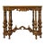 Vintage Antique Mediterranean Revival Old World Black Walnut & Pecan 36" Accent Table W. Intricate Turned Baluster Legs For Sale