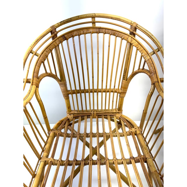 1975 O-Asian Designs Bamboo Rattan Living Room Set | Sofa & Lounge Chairs, Set of 3 For Sale - Image 11 of 12