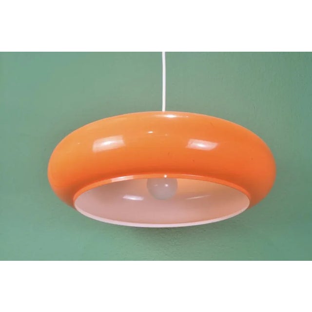 Orange Plastic Lamp, 1970s For Sale - Image 11 of 14