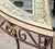 Console Table in Patinated Iron and Crystal For Sale - Image 6 of 14