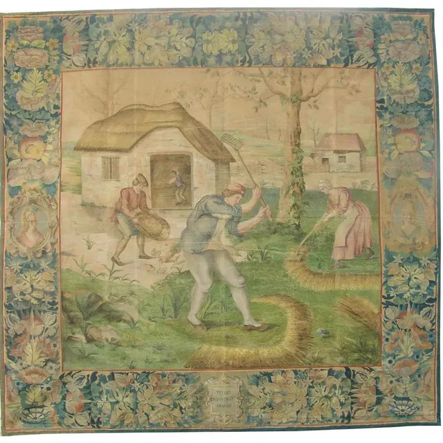 Antique 17th Century Cartoon Tapestry For Sale - Image 9 of 9